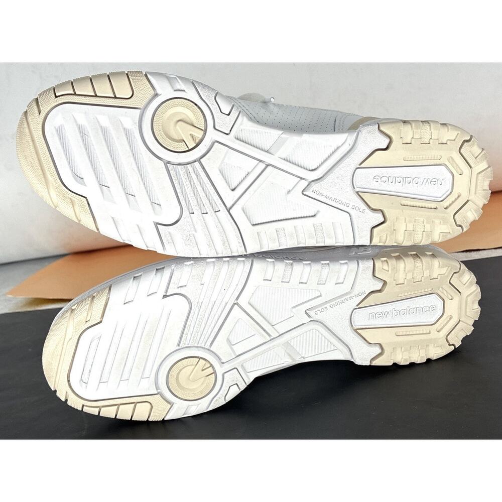 New Balance 550 Men’s 8 Women’s 9.5B Cream Off White Vintage Aged Sole Sneaker - Picture 7 of 8